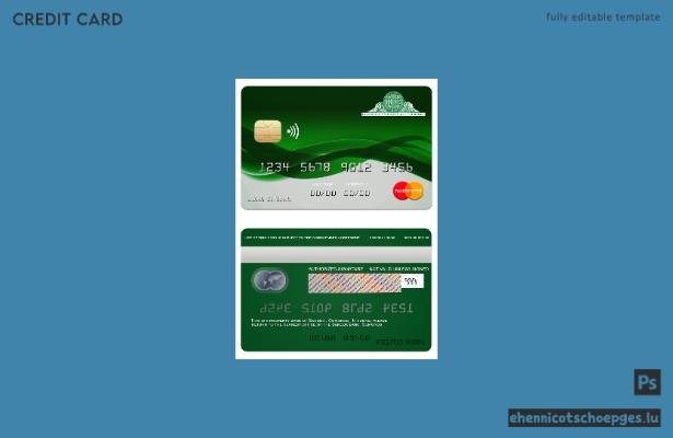 Comoros Sanduk Bank Mastercard Beispielvorschau